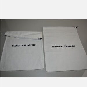 Manolo Blahnik White Dust Bags